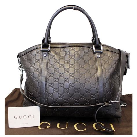 gucci handtasche braun|gucci leather shoulder bag.